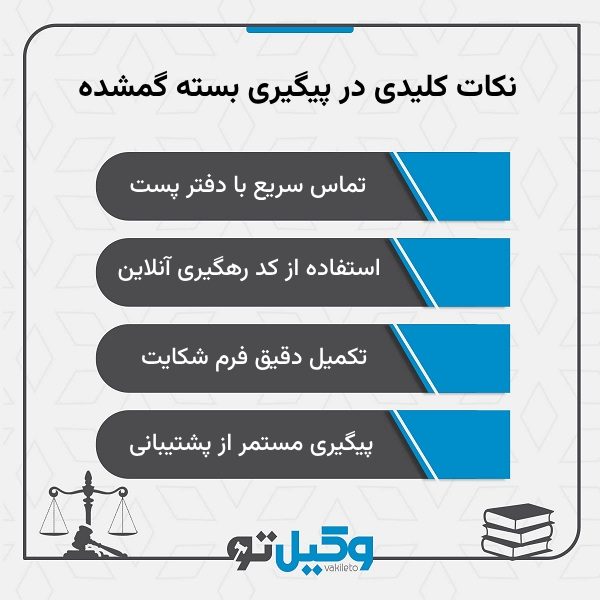 ارائه مدارک مورد نیاز