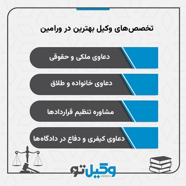 ویژگی‌های بهترین وکیل در ورامین از نظر کارشناسان سایت وکیل تو