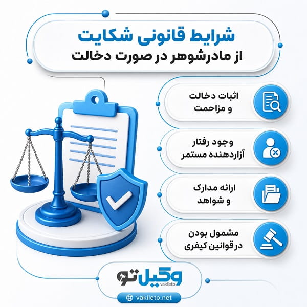 آیا میتوان از مادرشوهر شکایت کرد