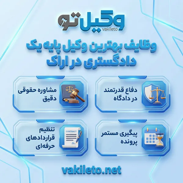 ویژگیهای کلیدی بهترین وکیل پایه یک دادگستری اراک