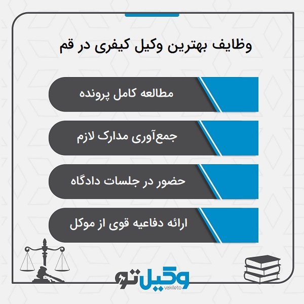 بهترین وکیل کیفری در قم چه وکیلی است؟