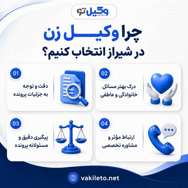 مزایای انتخاب وکیل زن برای انواع پرونده ها