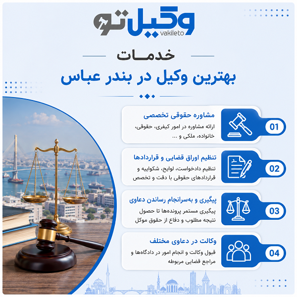 ضرورت مراجعه به بهترین وکیل در بندر عباس