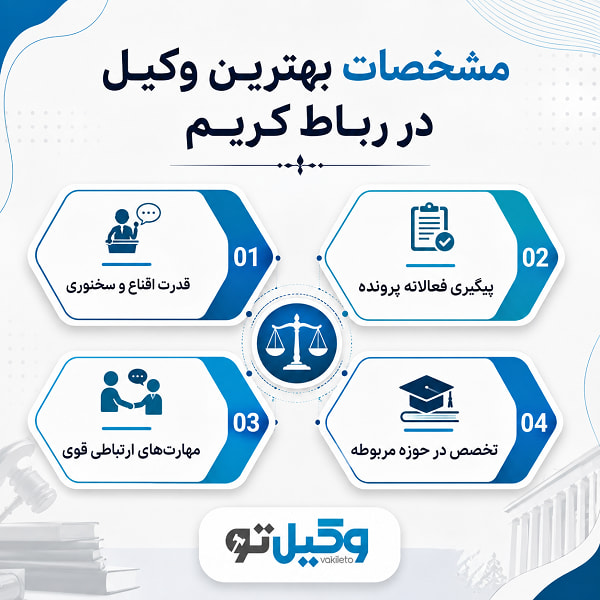 نکات مهم در انتخاب بهترین وکیل رباط کریم