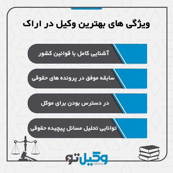 چه زمانی به بهترین وکیل در اراک مراجعه کنیم؟