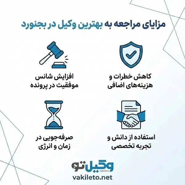 بهترین وکیل در بجنورد