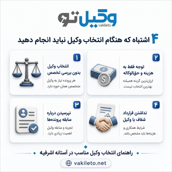 چگونه بهترین وکیل در آستانه اشرفیه را انتخاب کنیم؟