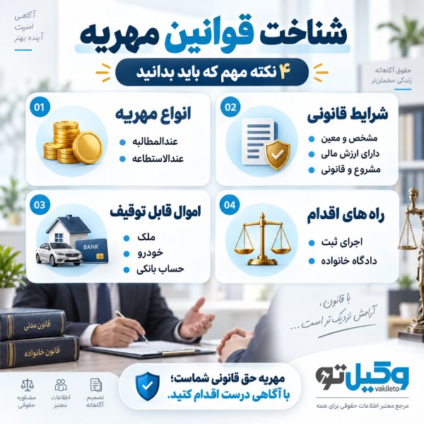 مراحل اجرا گذاشتن مهریه در سال ۱۴۰۵