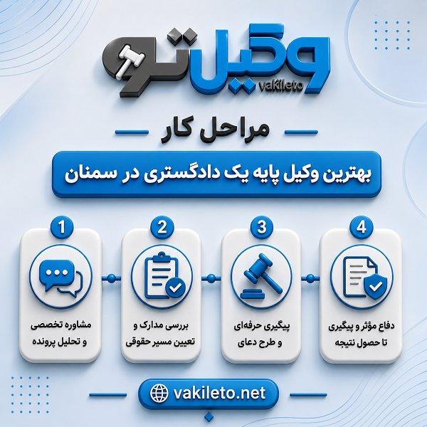 معیارهای انتخاب بهترین وکیل پایه یک دادگستری در سمنان