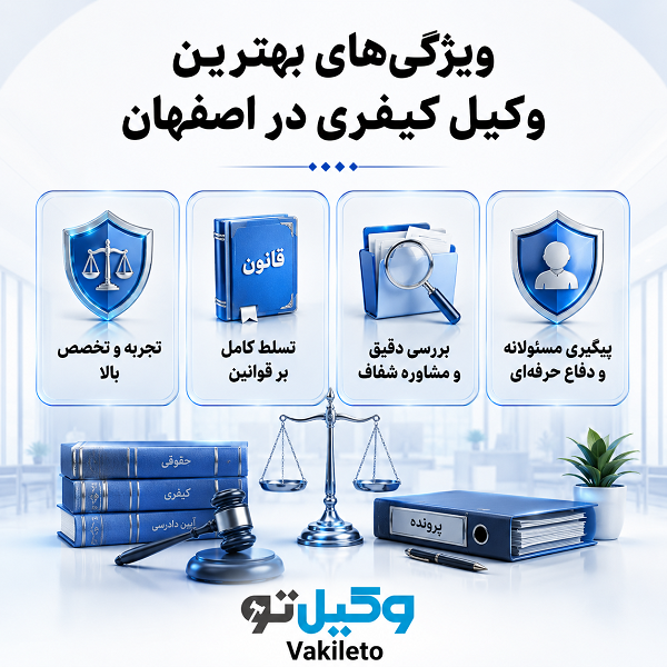 نکات مهم در انتخاب بهترین وکیل کیفری در اصفهان
