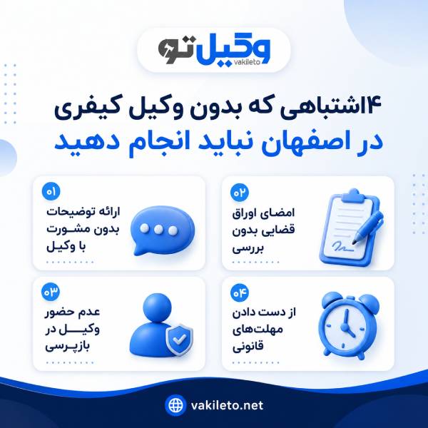 نکات مهم در انتخاب بهترین وکیل کیفری در اصفهان