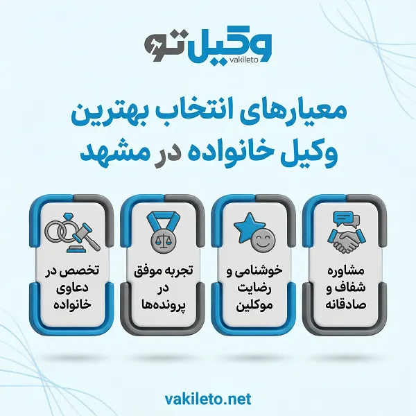 ضررورت مراجعه به بهترین وکیل خانواده در مشهد