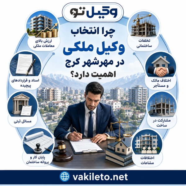 معیارهای انتخاب بهترین وکیل ملکی در مهرشهر کرج