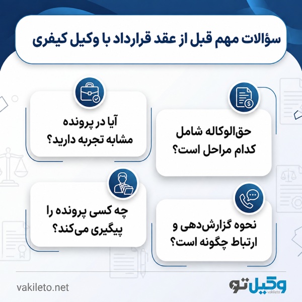 ضرورت مراجعه به وکیل کیفری