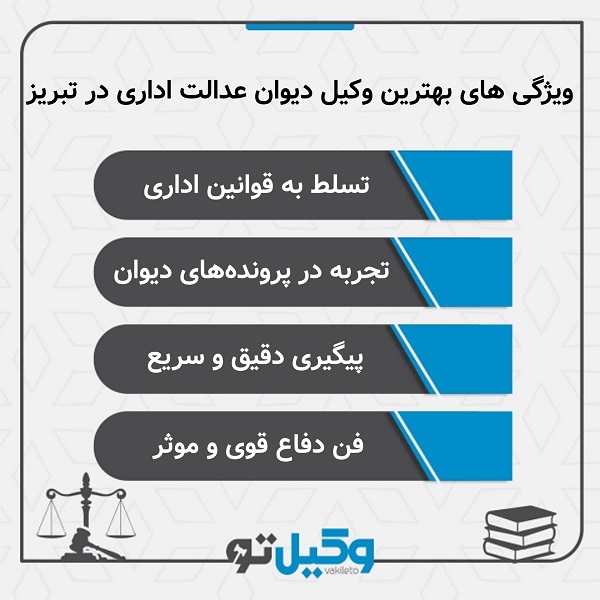 بررسی حقوق و تکالیف وکیل دیوان عدالت اداری تبریز