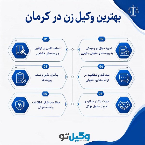 مزایای مشاوره با بهترین وکیل زن در کرمان