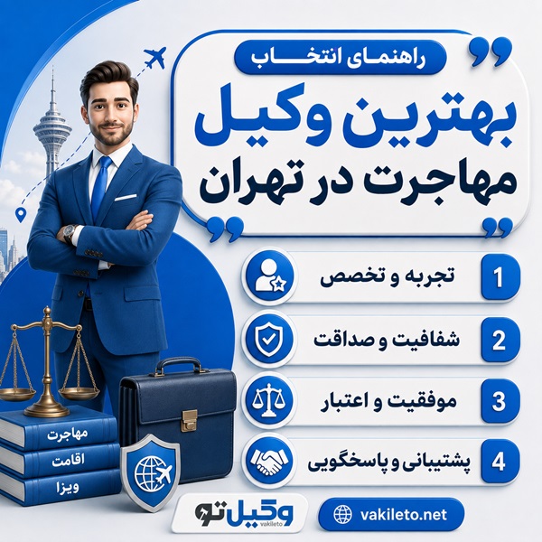 راهنمای انتخاب بهترین وکیل مهاجرت در تهران